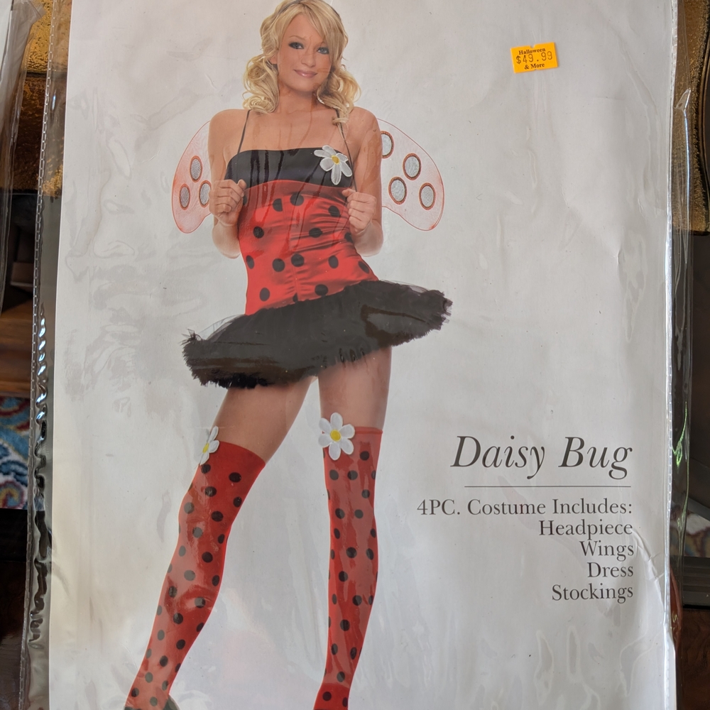 Leg Avenue Daisy Bug Costume - Red and Black